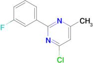 4-Chloro-2-(3-fluorophenyl)-6-methylpyrimidine