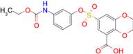 7-({3-[(ethoxycarbonyl)amino]phenoxy}sulfonyl)-2,3-dihydro-1,4-benzodioxine-5-carboxylic acid