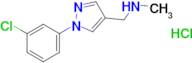 {[1-(3-chlorophenyl)-1h-pyrazol-4-yl]methyl}(methyl)amine hydrochloride