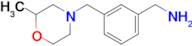 {3-[(2-methylmorpholin-4-yl)methyl]phenyl}methanamine