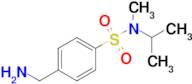 4-(Aminomethyl)-n-methyl-n-(propan-2-yl)benzene-1-sulfonamide