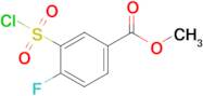 Methyl 3-(chlorosulfonyl)-4-fluorobenzoate