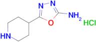 5-(Piperidin-4-yl)-1,3,4-oxadiazol-2-amine hydrochloride