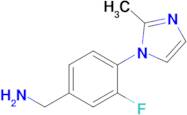 [3-fluoro-4-(2-methyl-1h-imidazol-1-yl)phenyl]methanamine