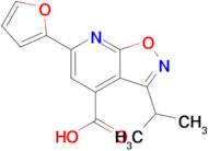 6-(Furan-2-yl)-3-(propan-2-yl)-[1,2]oxazolo[5,4-b]pyridine-4-carboxylic acid