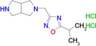 3-{octahydropyrrolo[3,4-c]pyrrol-2-ylmethyl}-5-(propan-2-yl)-1,2,4-oxadiazole dihydrochloride