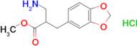 Methyl 3-amino-2-(1,3-dioxaindan-5-ylmethyl)propanoate hydrochloride