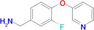 [3-fluoro-4-(pyridin-3-yloxy)phenyl]methanamine