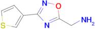 [3-(thiophen-3-yl)-1,2,4-oxadiazol-5-yl]methanamine