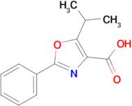 2-Phenyl-5-(propan-2-yl)-1,3-oxazole-4-carboxylic acid