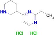 2-Ethyl-4-(piperidin-3-yl)pyrimidine dihydrochloride