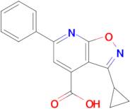 3-Cyclopropyl-6-phenyl-[1,2]oxazolo[5,4-b]pyridine-4-carboxylic acid