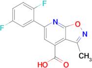 6-(2,5-Difluorophenyl)-3-methyl-[1,2]oxazolo[5,4-b]pyridine-4-carboxylic acid