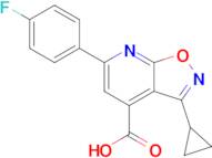 3-Cyclopropyl-6-(4-fluorophenyl)-[1,2]oxazolo[5,4-b]pyridine-4-carboxylic acid