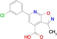 6-(3-Chlorophenyl)-3-methyl-[1,2]oxazolo[5,4-b]pyridine-4-carboxylic acid