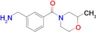 [3-(2-methylmorpholine-4-carbonyl)phenyl]methanamine