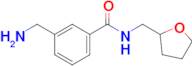 3-(Aminomethyl)-n-(oxolan-2-ylmethyl)benzamide