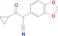 2-(1,3-Dioxaindan-5-yl)-3-cyclopropyl-3-oxopropanenitrile
