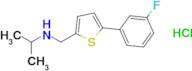 {[5-(3-fluorophenyl)thiophen-2-yl]methyl}(propan-2-yl)amine hydrochloride