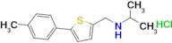 {[5-(4-methylphenyl)thiophen-2-yl]methyl}(propan-2-yl)amine hydrochloride