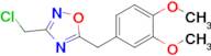 3-(Chloromethyl)-5-[(3,4-dimethoxyphenyl)methyl]-1,2,4-oxadiazole