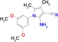 2-Amino-1-(3,5-dimethoxyphenyl)-4,5-dimethyl-1h-pyrrole-3-carbonitrile
