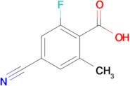 4-Cyano-2-fluoro-6-methylbenzoic acid