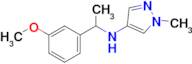 n-[1-(3-methoxyphenyl)ethyl]-1-methyl-1h-pyrazol-4-amine
