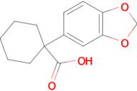 1-(1,3-Dioxaindan-5-yl)cyclohexane-1-carboxylic acid