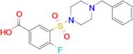 3-[(4-benzylpiperazin-1-yl)sulfonyl]-4-fluorobenzoic acid