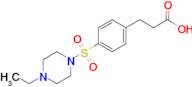 3-{4-[(4-ethylpiperazin-1-yl)sulfonyl]phenyl}propanoic acid
