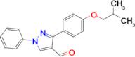 3-[4-(2-methylpropoxy)phenyl]-1-phenyl-1h-pyrazole-4-carbaldehyde