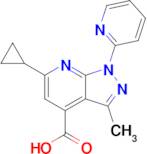 6-Cyclopropyl-3-methyl-1-(pyridin-2-yl)-1h-pyrazolo[3,4-b]pyridine-4-carboxylic acid