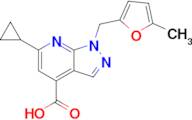 6-Cyclopropyl-1-[(5-methylfuran-2-yl)methyl]-1h-pyrazolo[3,4-b]pyridine-4-carboxylic acid