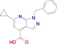 1-Benzyl-6-cyclopropyl-1h-pyrazolo[3,4-b]pyridine-4-carboxylic acid