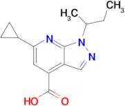 1-(Butan-2-yl)-6-cyclopropyl-1h-pyrazolo[3,4-b]pyridine-4-carboxylic acid
