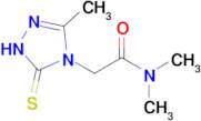 N,N-dimethyl-2-(3-methyl-5-sulfanylidene-4,5-dihydro-1H-1,2,4-triazol-4-yl)acetamide