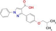 3-[4-(2-methylpropoxy)phenyl]-1-phenyl-1h-pyrazole-4-carboxylic acid