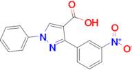 3-(3-Nitrophenyl)-1-phenyl-1h-pyrazole-4-carboxylic acid