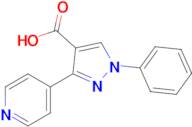 1-Phenyl-3-(pyridin-4-yl)-1h-pyrazole-4-carboxylic acid