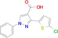 3-(5-Chlorothiophen-2-yl)-1-phenyl-1h-pyrazole-4-carboxylic acid