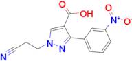 1-(2-Cyanoethyl)-3-(3-nitrophenyl)-1h-pyrazole-4-carboxylic acid