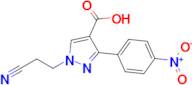 1-(2-Cyanoethyl)-3-(4-nitrophenyl)-1h-pyrazole-4-carboxylic acid