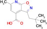 3-(2,2-Dimethylpropyl)-6-methyl-[1,2]oxazolo[5,4-b]pyridine-4-carboxylic acid