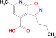 6-Methyl-3-propyl-[1,2]oxazolo[5,4-b]pyridine-4-carboxylic acid