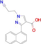 1-(2-Cyanoethyl)-3-(naphthalen-1-yl)-1h-pyrazole-4-carboxylic acid