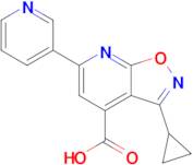 3-Cyclopropyl-6-(pyridin-3-yl)-[1,2]oxazolo[5,4-b]pyridine-4-carboxylic acid