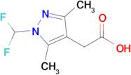 2-[1-(difluoromethyl)-3,5-dimethyl-1h-pyrazol-4-yl]acetic acid