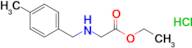 Ethyl 2-{[(4-methylphenyl)methyl]amino}acetate hydrochloride