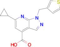 6-Cyclopropyl-1-(thiophen-3-ylmethyl)-1h-pyrazolo[3,4-b]pyridine-4-carboxylic acid